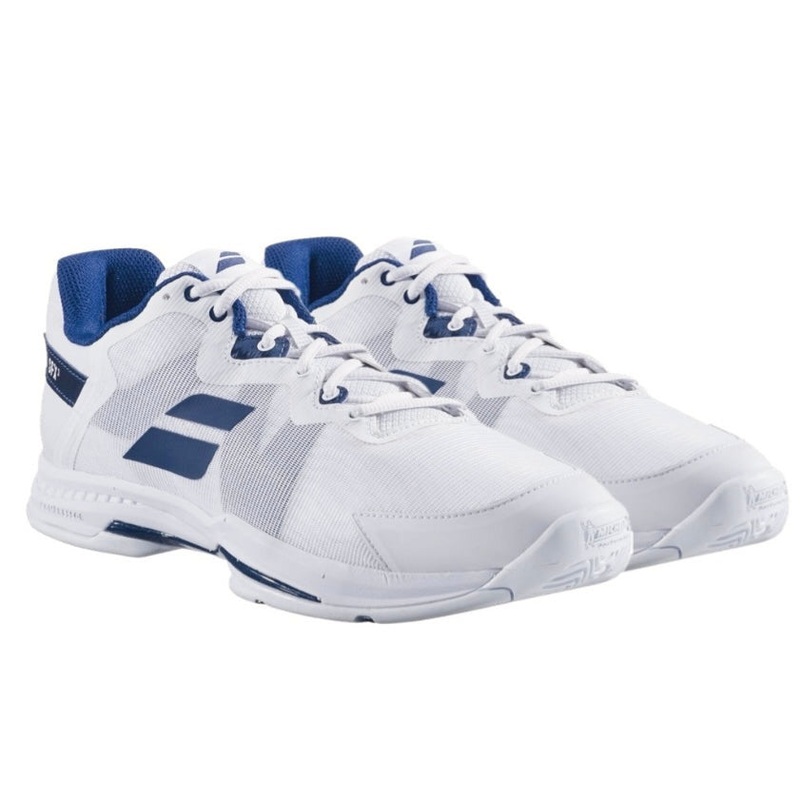 Babolat SFX3 All Court Mens Tennis Shoes (White-Navy)
