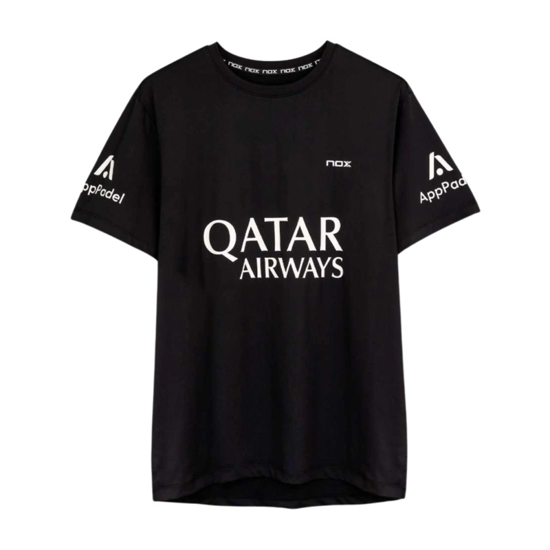 Nox – T-shirt de padel AT10 Agustin Tapia Noir
