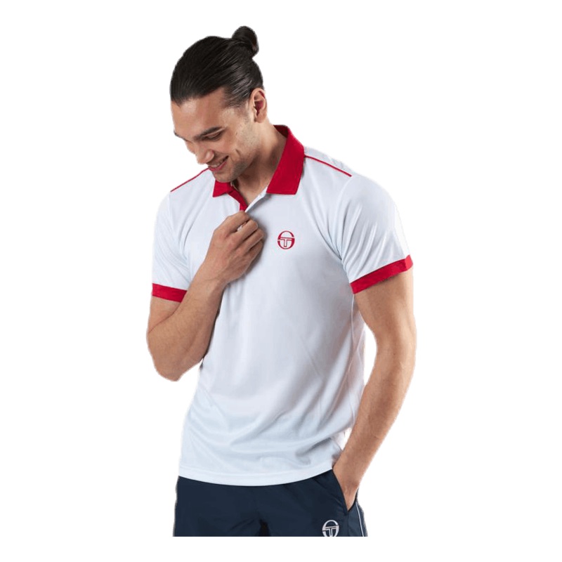 Club Tech Polo White/Red|S|M|L|XL