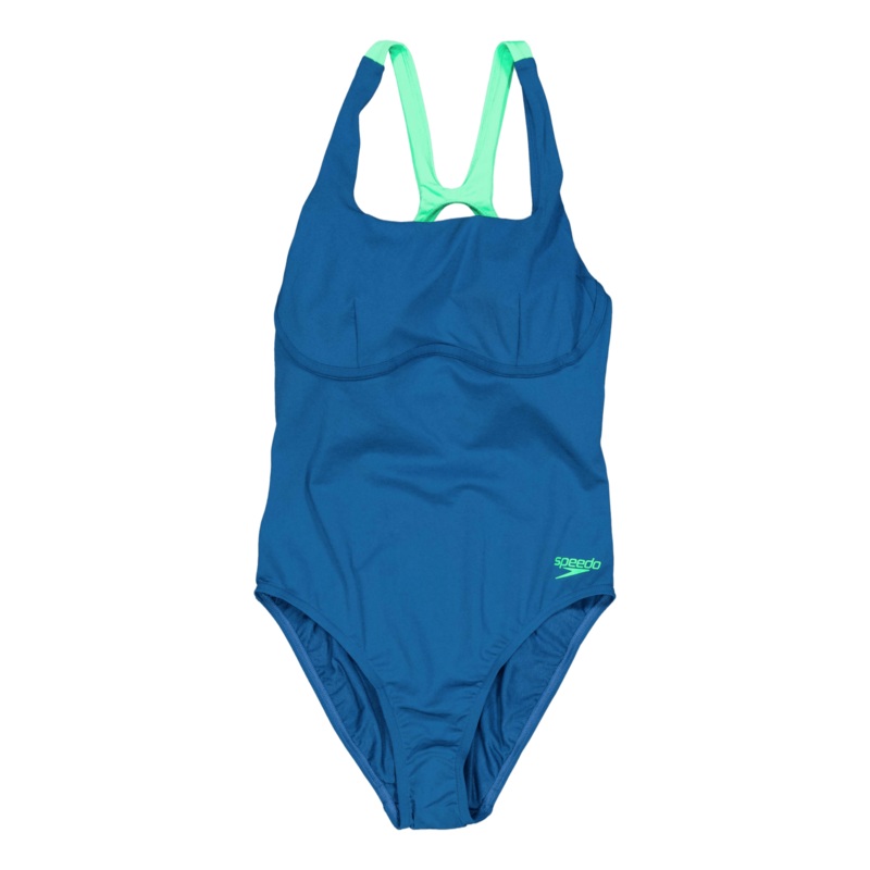 Womens Flex Band Swimsuit With Blue/green