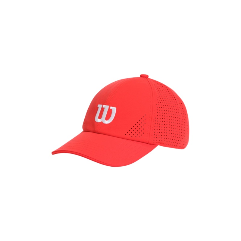 Active Perforated Cap|Red|S/M 22-23.5 (in)|L/XL 22.8-24.4 (in)