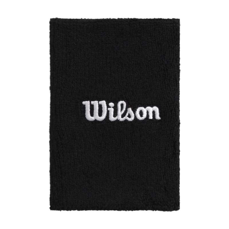 Wide Terry Wristbands|Black|One Size
