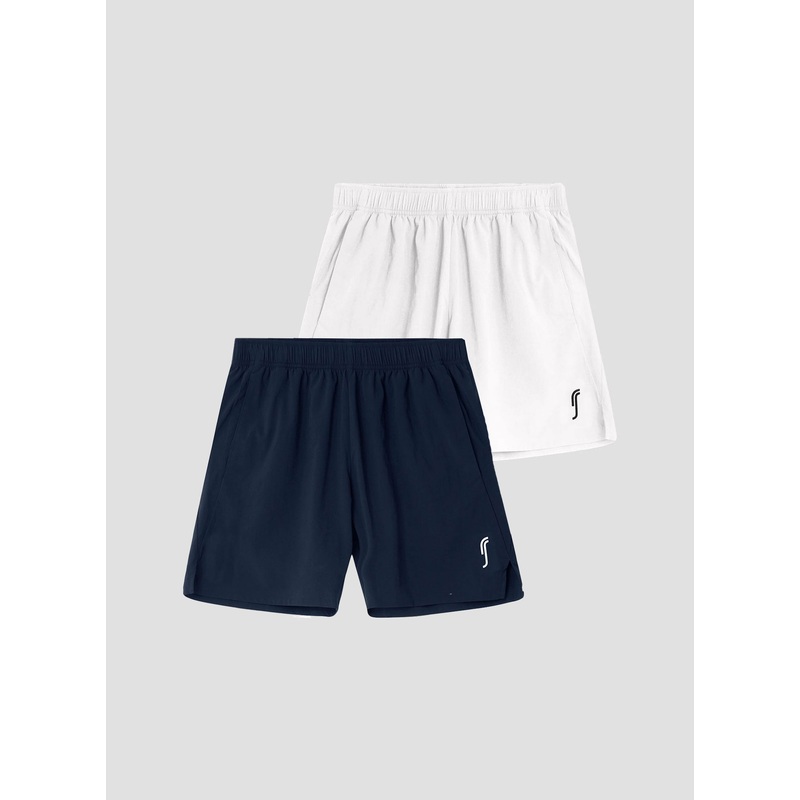 Men’s Performance Shorts – 2-Pack | Navy/White