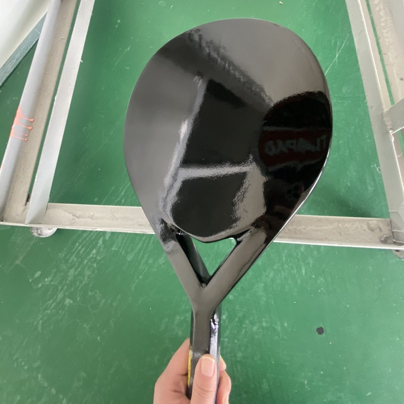 China Manufacturer Head Quality Round Shape Padel Racket Carbon Fiber Sport Hardness Pala De Padel Paddle Shovels 3K 12K 18K Carbon Fiber Padel Racquets
