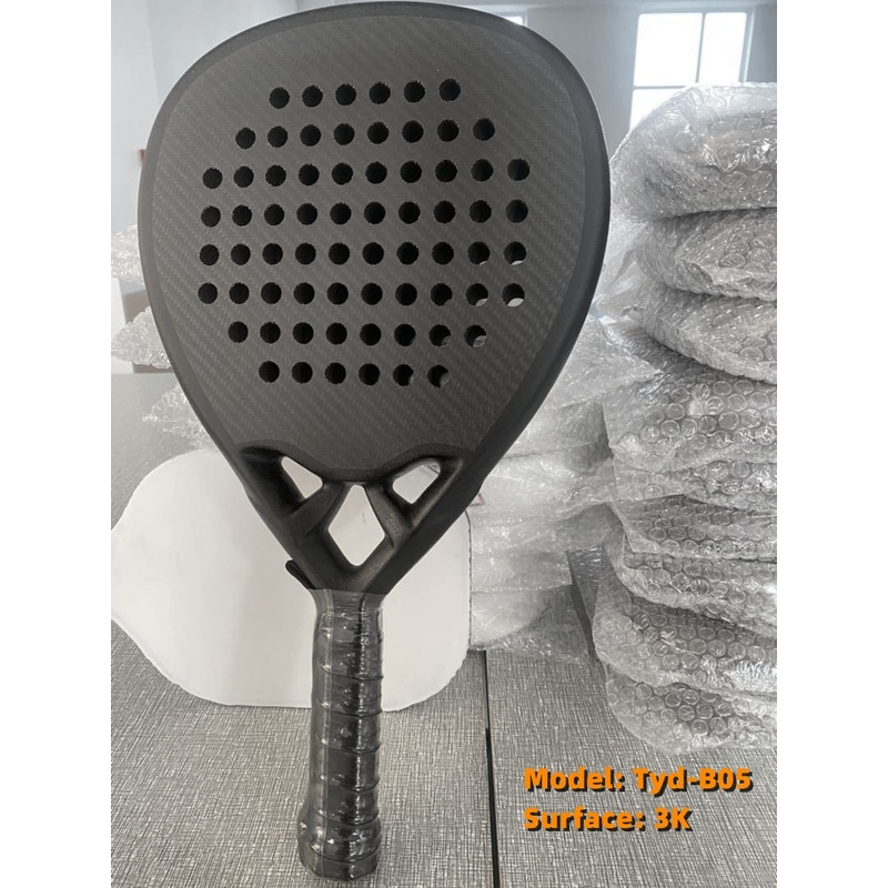 Best Quality Factory Direct Supply Padel Racket Custom 2023 New Trending Design Factory Price Glass Fiber Carbon Fiber 3K 12K 18K Soft EVA Paddle Tennis Racket