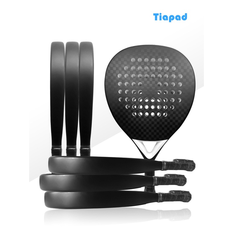 Padel Rackets Carbon Fiber Custom Design Paddle Professional Logo Good Quality Padel Tennis Racket with Padel Bag