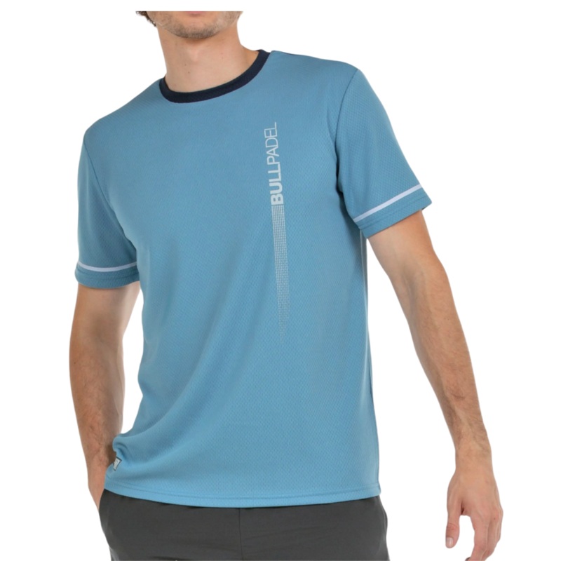 Bullpadel – T-Shirt de padel Camari Bleu Clair