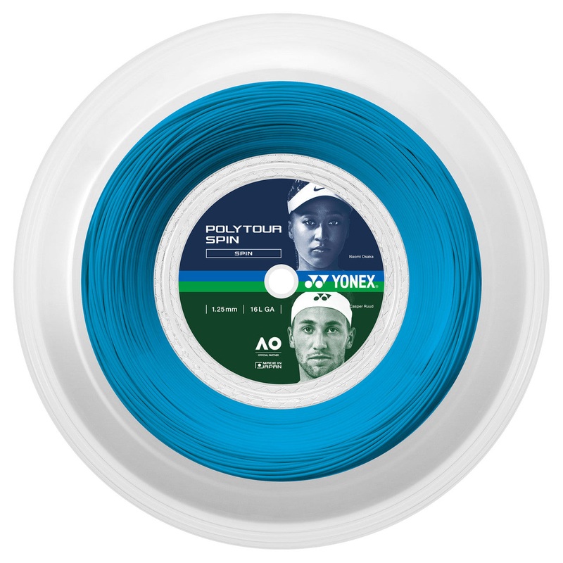 Yonex PolyTour Spin 1.20mm – Blue (+$28.00)