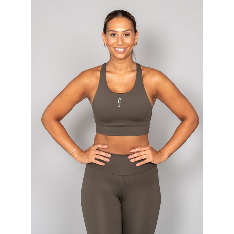 Women’s Stretch Tech Sports Bra Logo