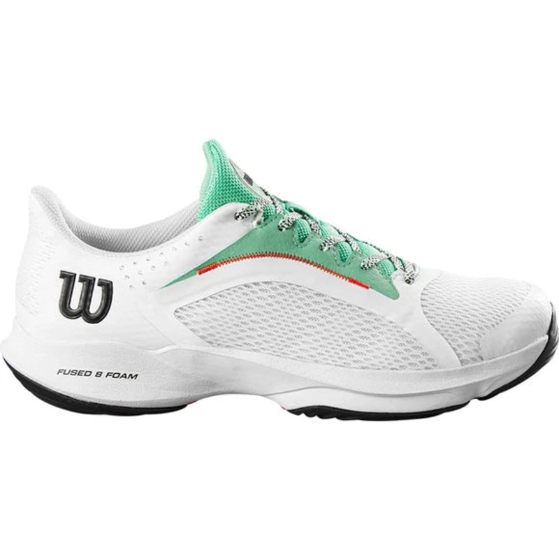 WOMEN’S HURAKN 2.0 PADEL SHOE|4.5|5|5.5|6|6.5|White/Biscay Green/Black