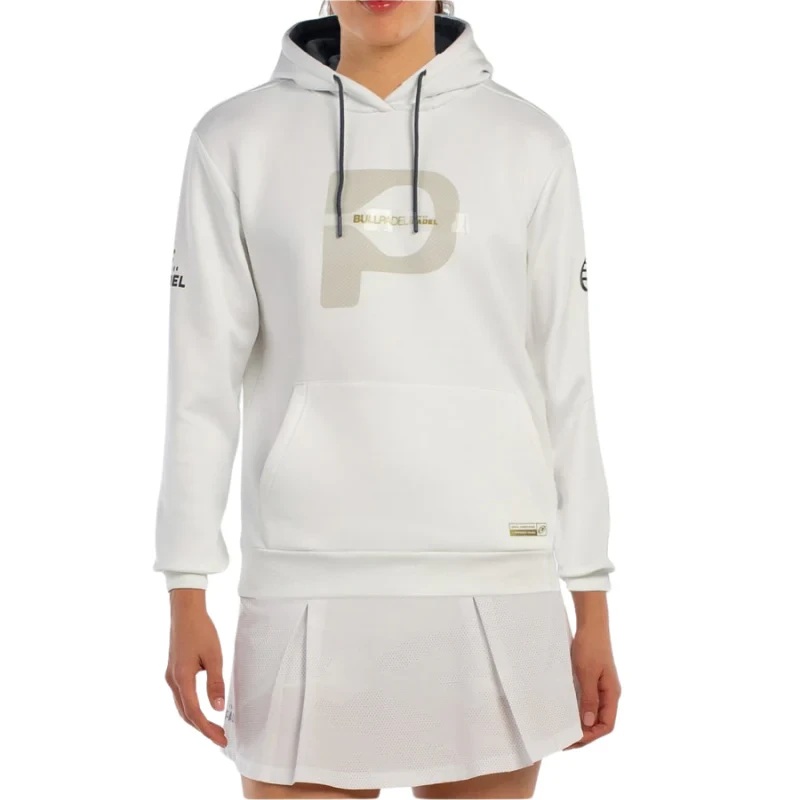 Bullpadel AEREA White Premier Padel Womens Sweatshirt