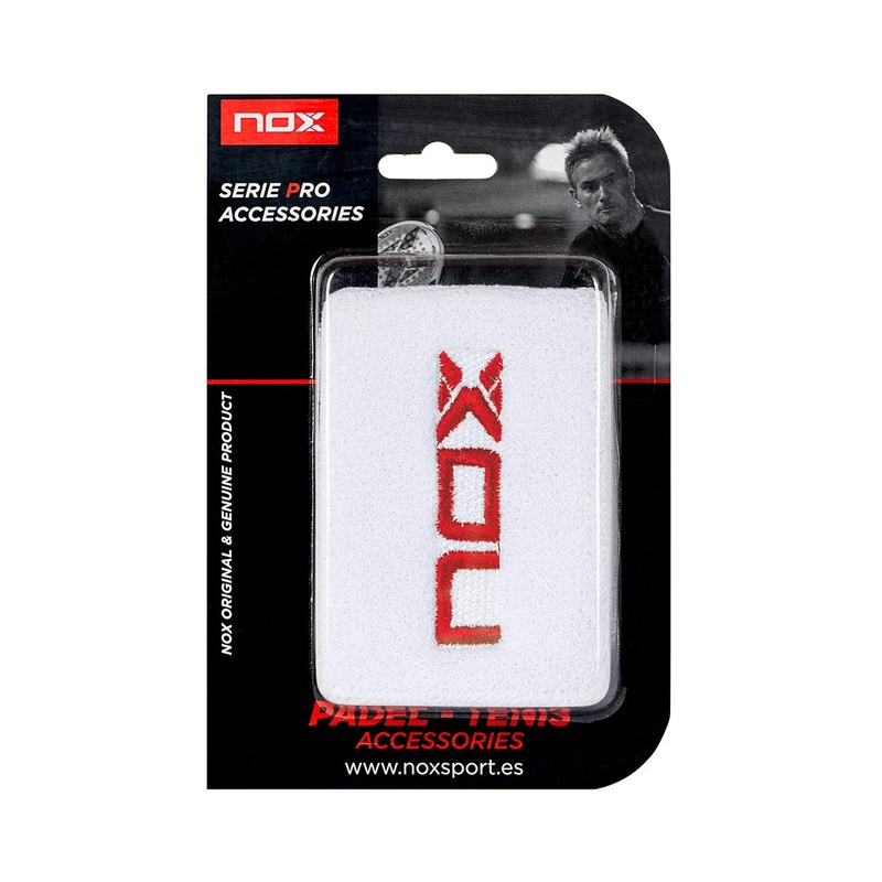 Blister Wristband 2 Pcs – White (Red Logo)