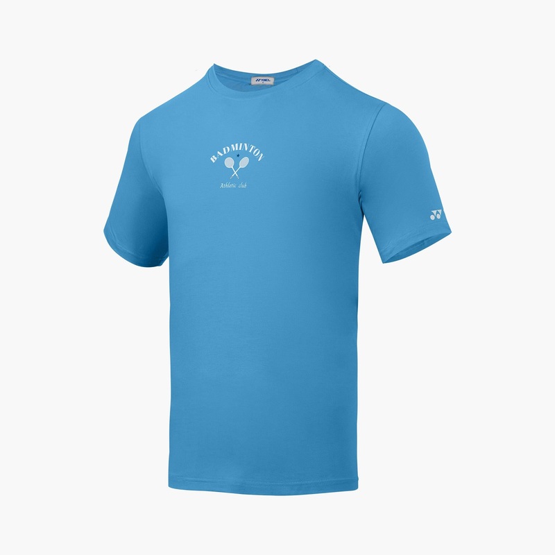 Yonex Men’s Round Neck Play 5 Tee (Heritage Blue)