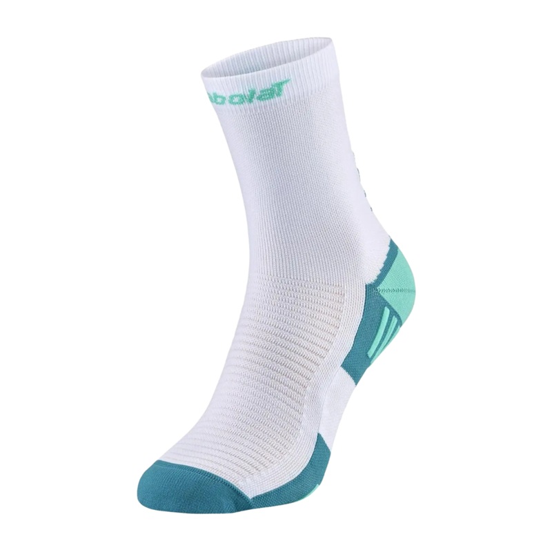 Babolat – Chaussettes de padel Hautes Blanc Vert