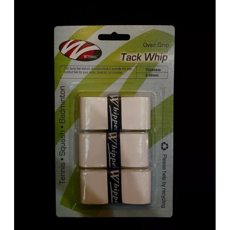 Whipper Tack Whip Over Grip|Black|Green|Neon Yellow|White|Pink