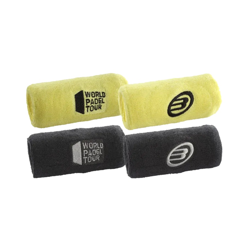 Bullpadel – Serre-poignets de padel World Padel Tour Noir & Jaune