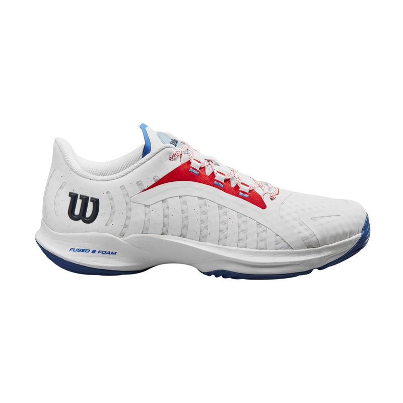 Wilson Hurakn Pro Padel Shoes|9.5|10|10.5|White/Red/