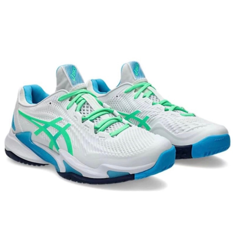 Asics Court FF 3 Men’s Tennis Shoes (White-New Leaf)
