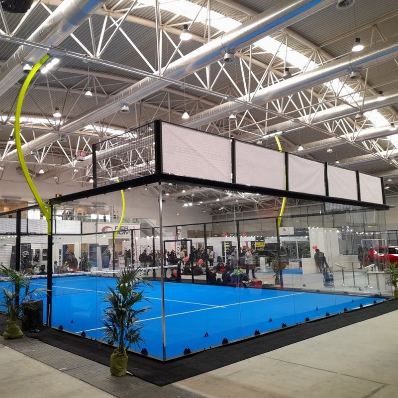 Best Selling Good Quality Full Panoramic Without Corner Padel Court Paddle Tennis for Sale