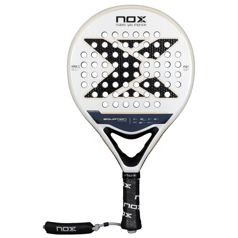 NOX Equation Advance Series Padel Racket – White / Black