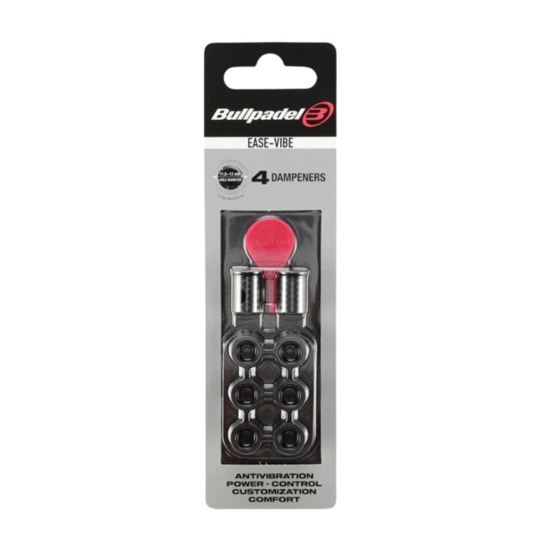 Bullpadel – Antivibrateurs de padel Ease Vibe X4 Noir