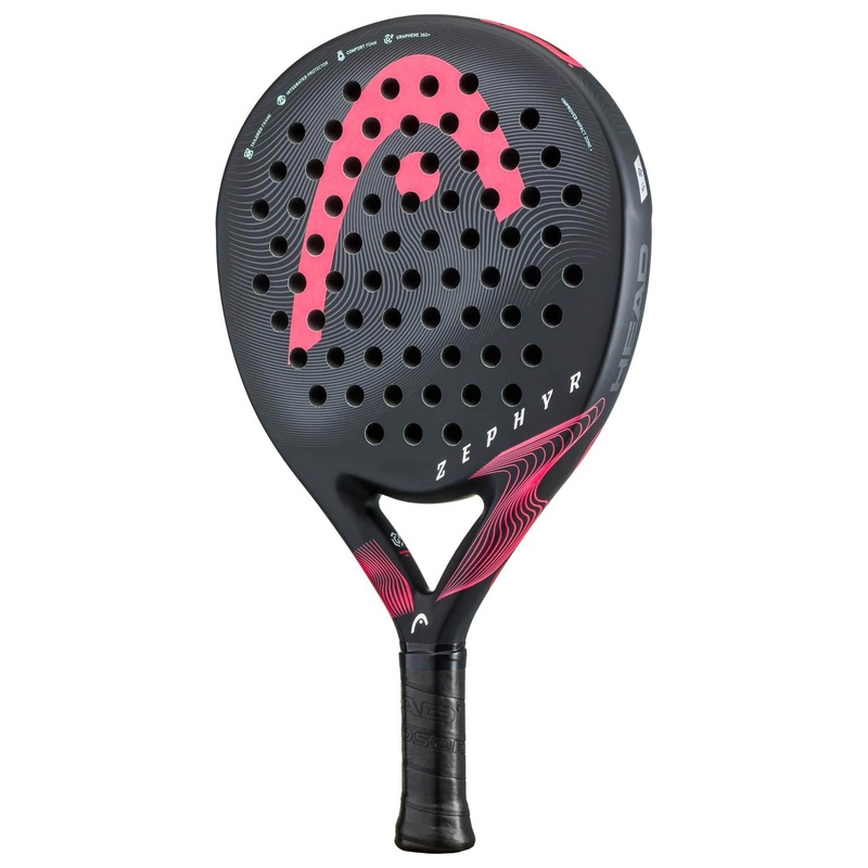 HEAD Zephyr 2023 Padel Racket – Black / Pink