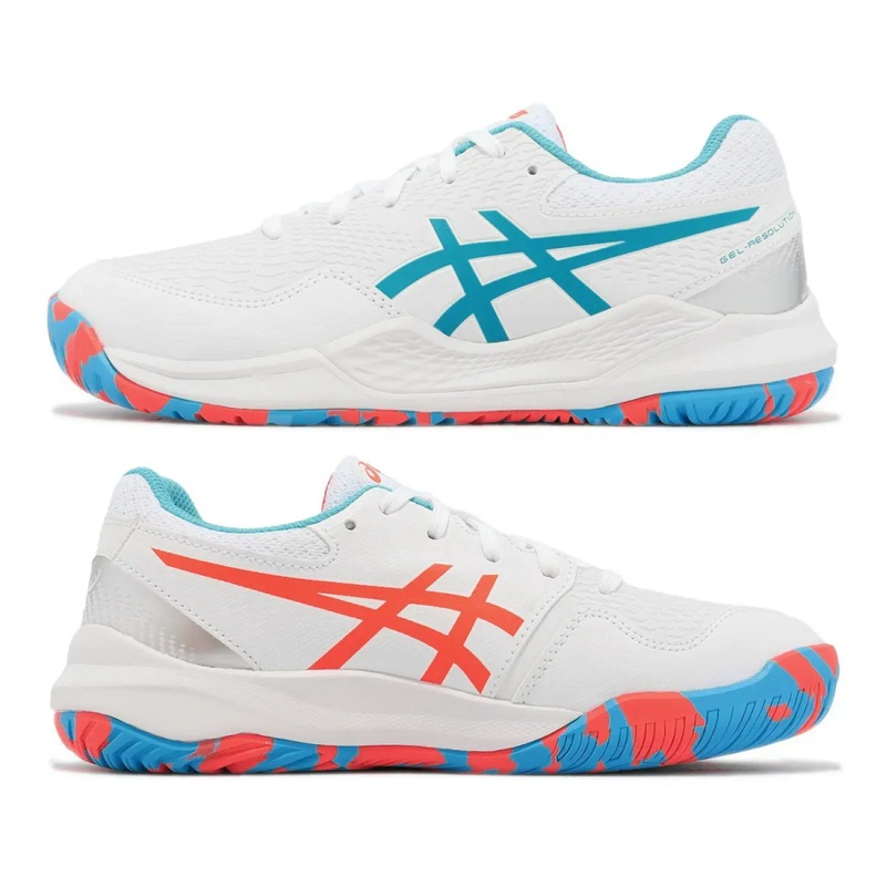 Asics Gel-Resolution 9 GS Junior Tennis Shoes (Aquarium)