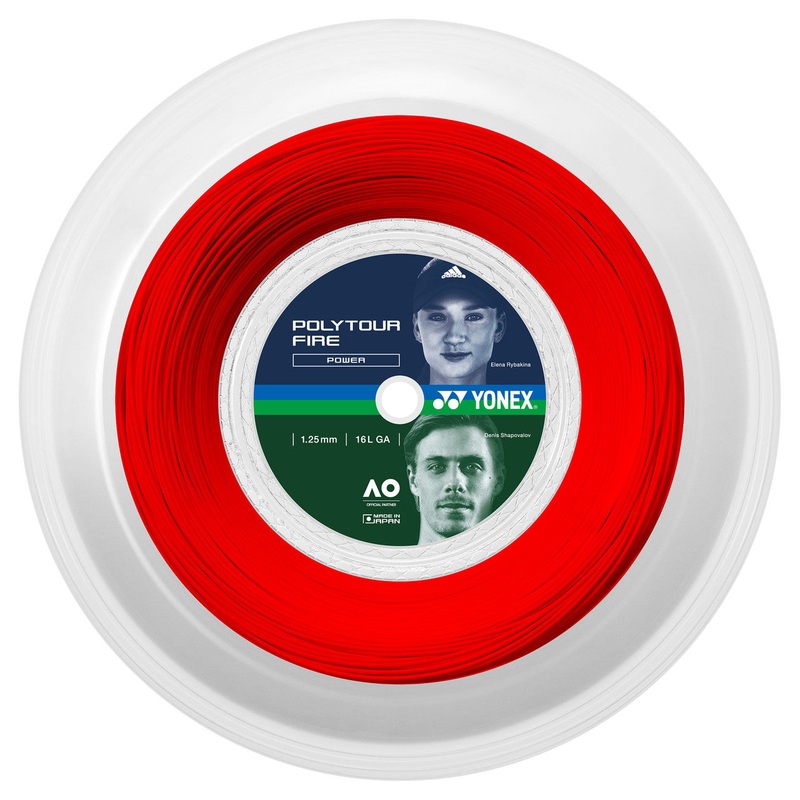 Yonex PolyTour Fire 1.25mm – Red (+$32)