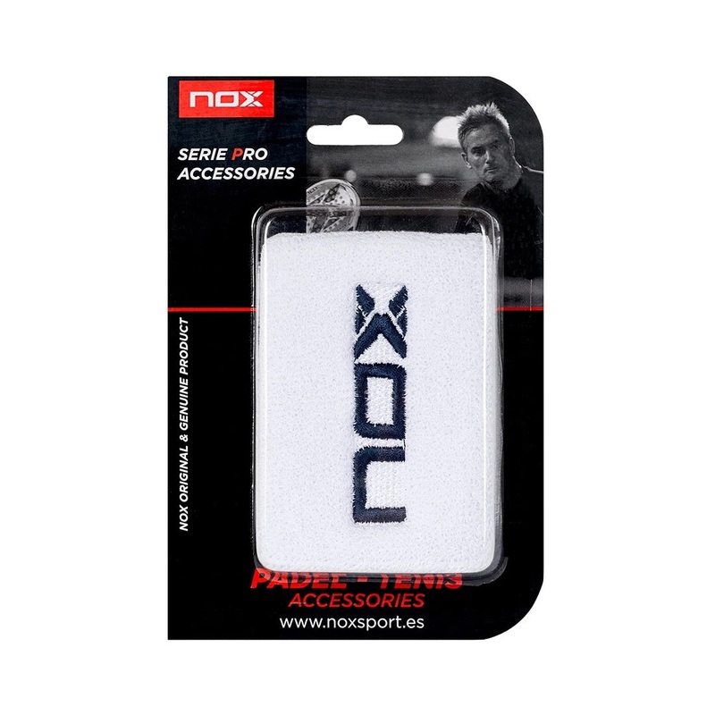 Blister Wristband 2 Pcs – White (Blue Logo)