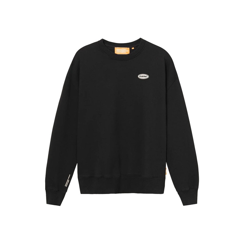Relaxed Offcourt Crewneck – Black