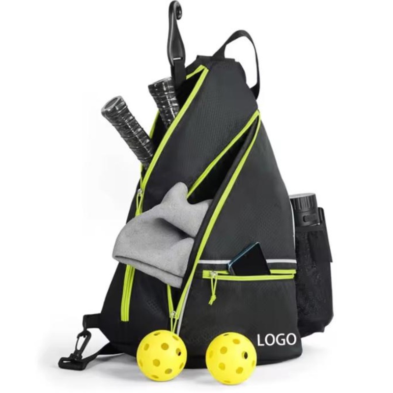 Custom Logo Premuim Sports Travel Cross Body Sling Bag Waterproof Luxury Men’s Badminton Pickleball Paddle Racket Bag