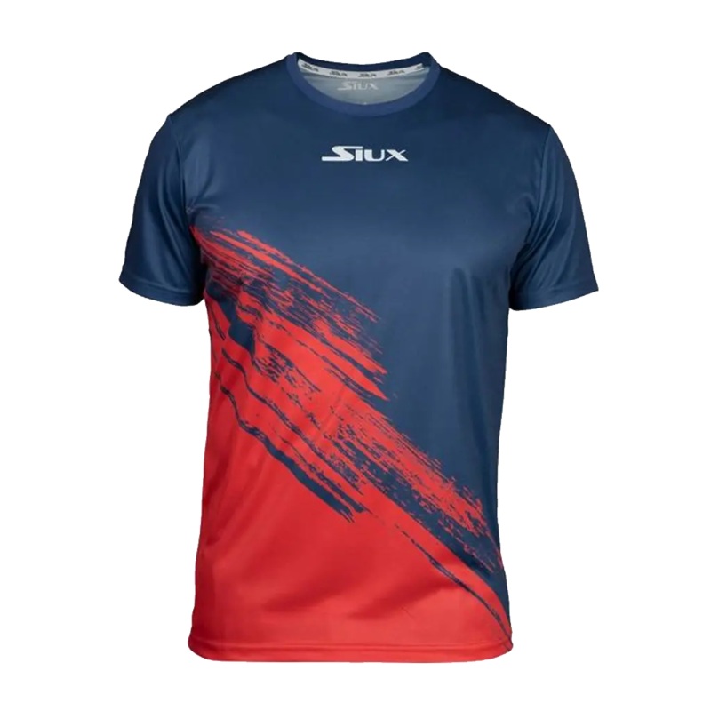 Siux – T-shirt de padel Giorgio Bleu/Rouge