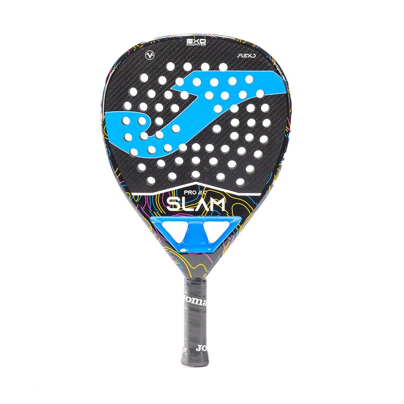 Slam Pro Paddle Racket  – Black Flour Turquoise