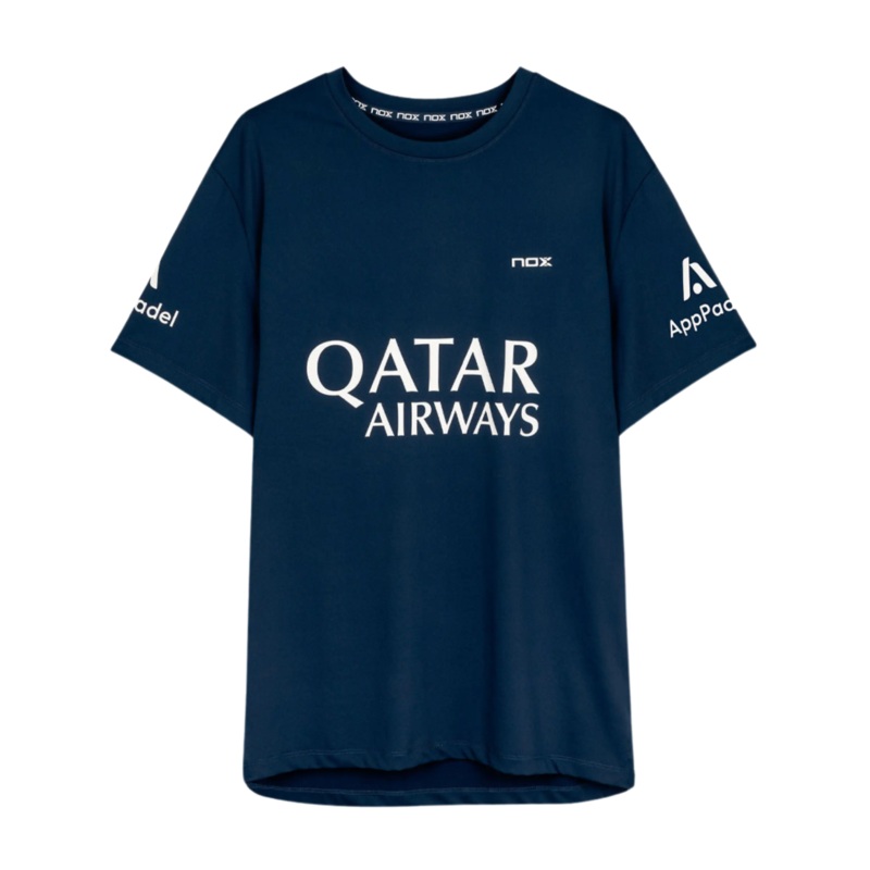 Nox – T-shirt de padel AT10 Agustin Tapia Bleu Marine