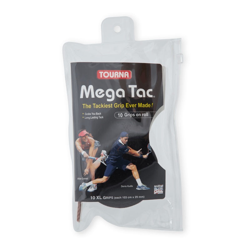 Tourna Mega Tac 10-pack Black|ONESIZE