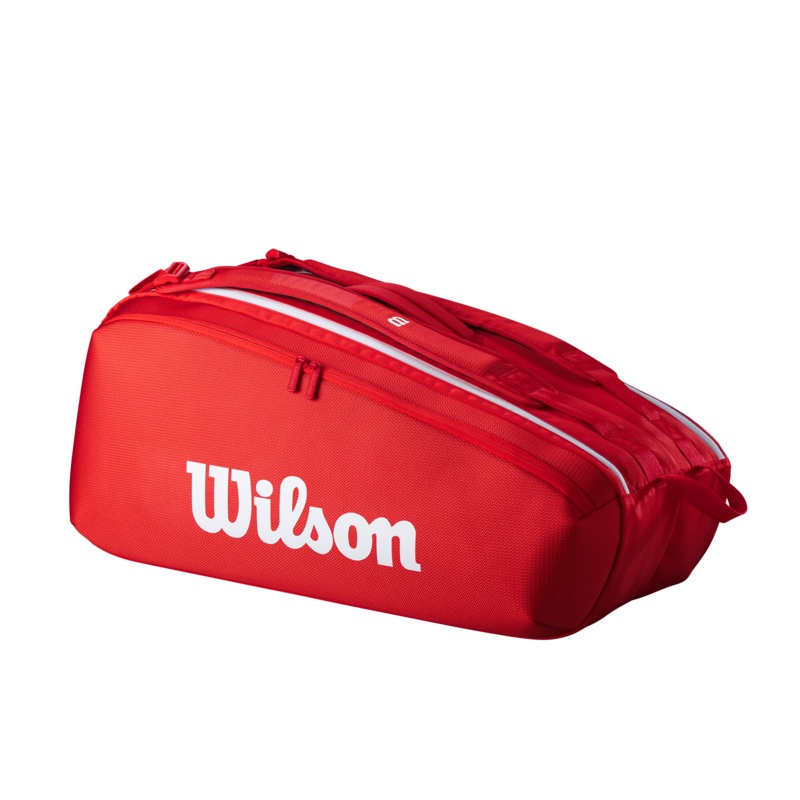 Wilson Super Tour Red 9 Pack Tennis Bag