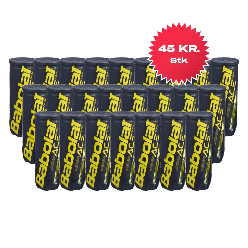 1 kasse med Babolat Ace Padelbolde (24 rr)
