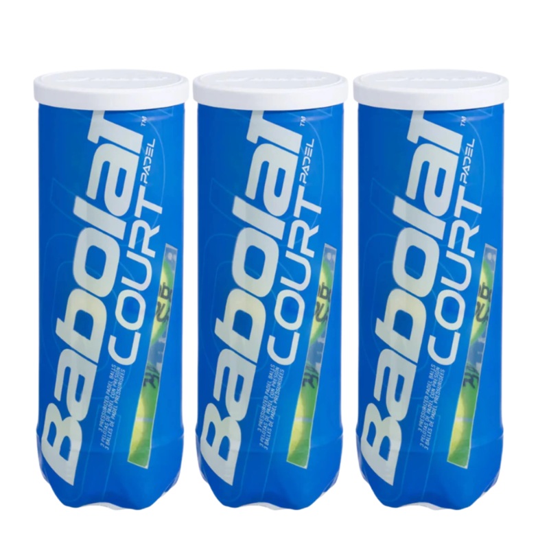 Babolat – Balles de padel Court Padel Pack de 3 Tubes