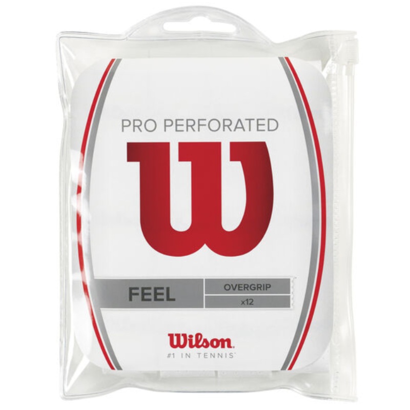 Wilson Pro Overgrip Perforated (12-pak, Hvid)