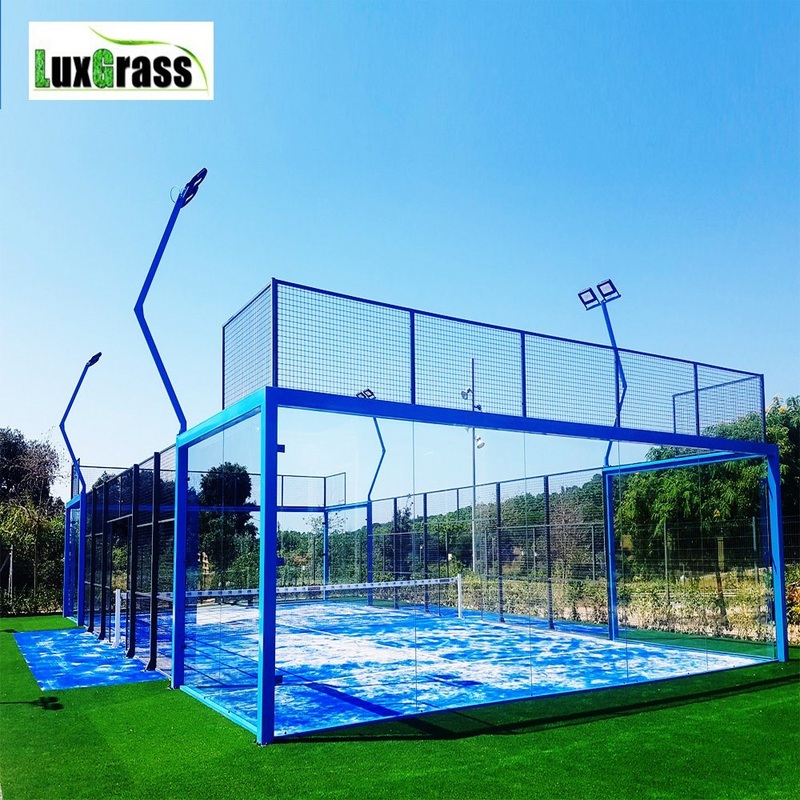 CE Certificated White Line Turf Artificial Grass Padel for Padel Tennis Court