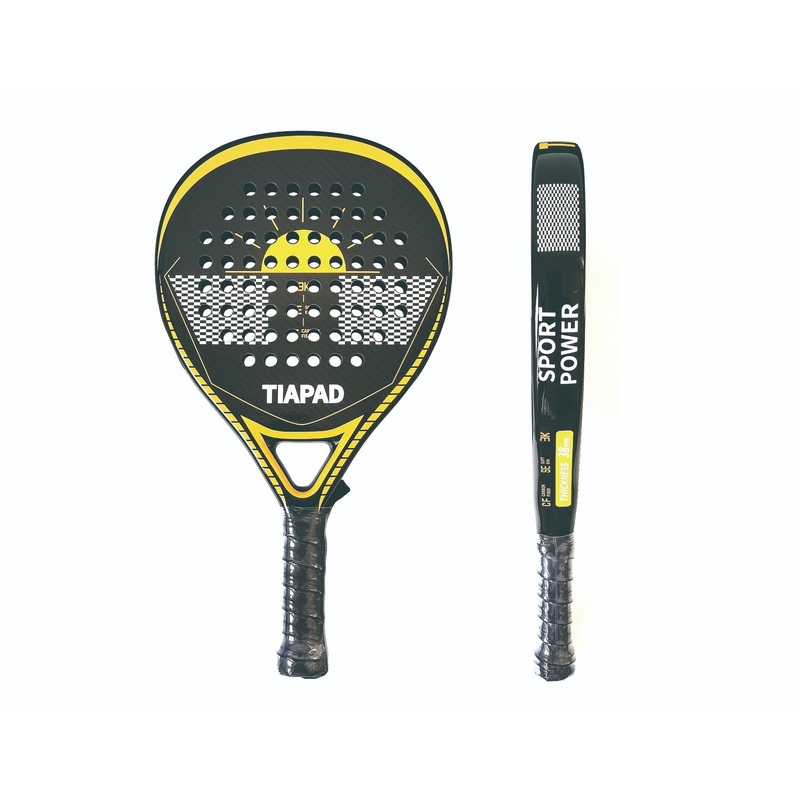 Custom Brand Round/Teardrop/Diamond Padel Racket High Quality 3K/12K/18K Carbon Fiber Padel Tennis Racket Palas De Padel