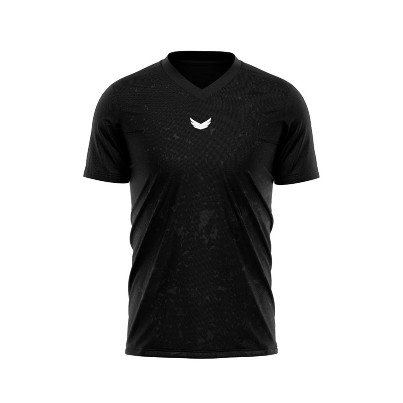 Wings Marble Dri-Fit Padel T-Shirt – Black