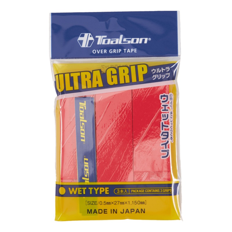 Toalson Ultra Overgrip 3-pack Neonred