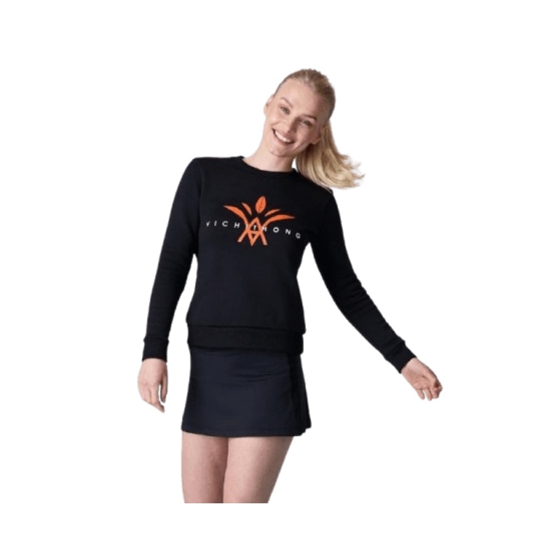 Vichithong womens sweatshirt black