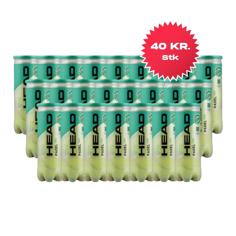 1 kasse med Head Padel One Padelbolde (24 rr)