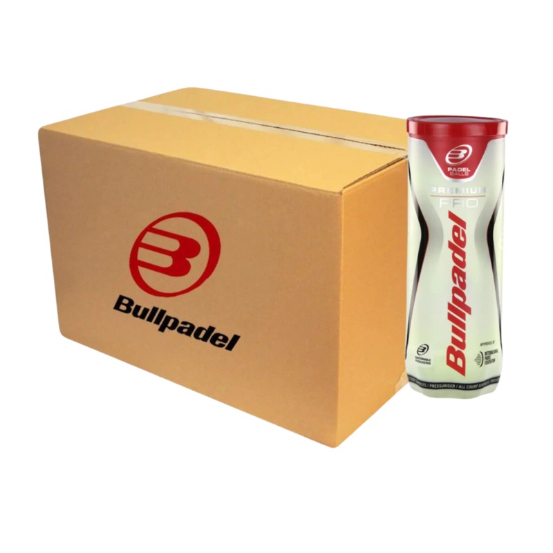 Bullpadel – Carton 24 tubes de balles de padel Bullpadel Premium Pro