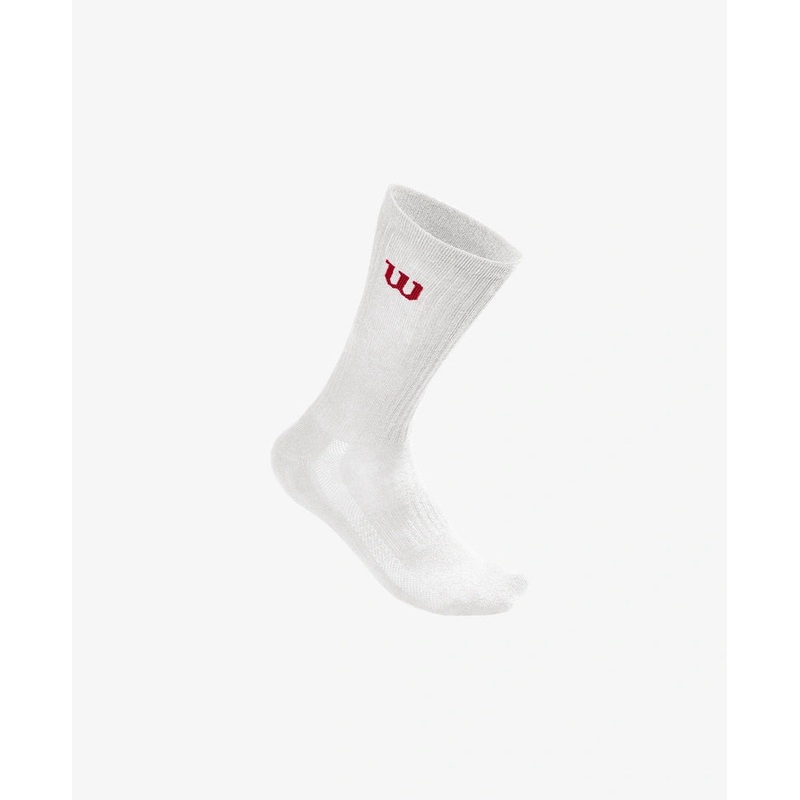 Wilson Crew Socks 3-pack One Size White
