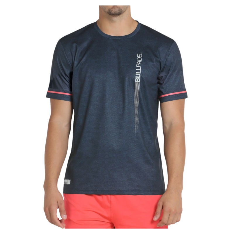 Bullpadel – T-Shirt de padel Camari Bleu Marine
