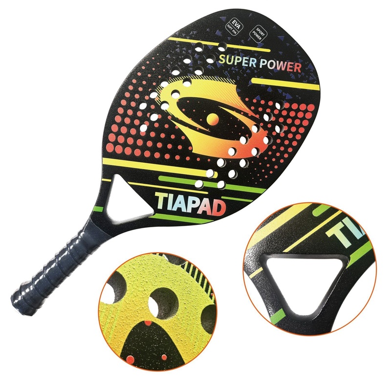 Popular Beach Tennis Rackets Carbon Fiber Paddle Padel Racket Can OEM for Custom