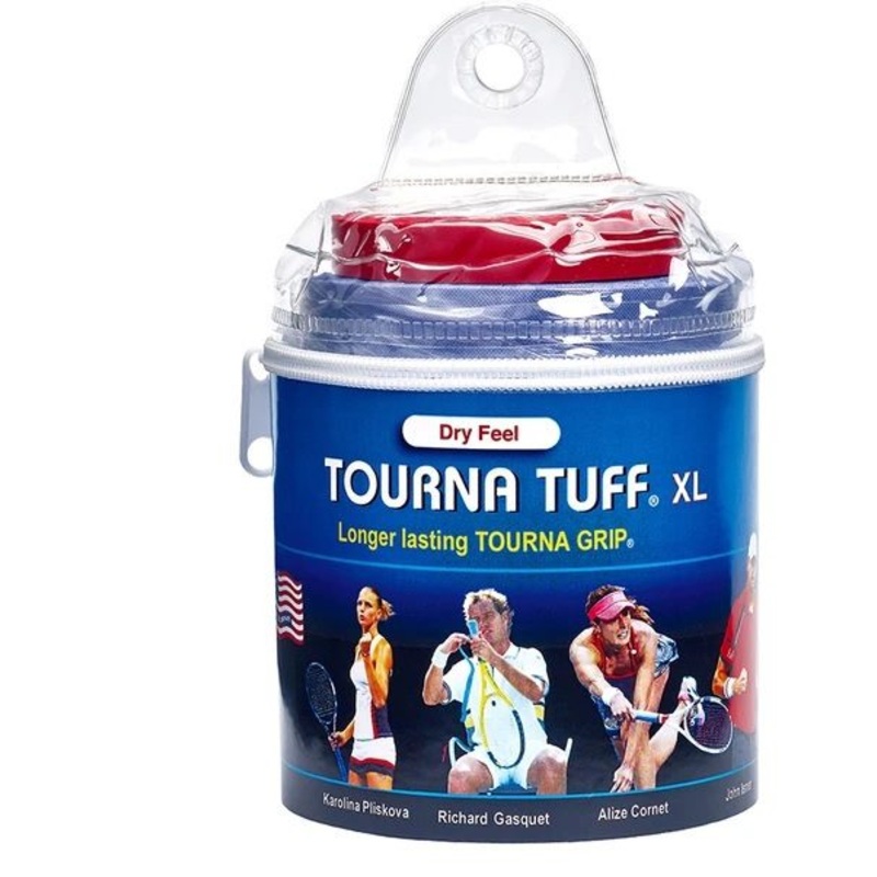 Tourna Tuff 30 Over Grip Roll  Zip Up Travel Pouch (30 Pack) – Dry Feel